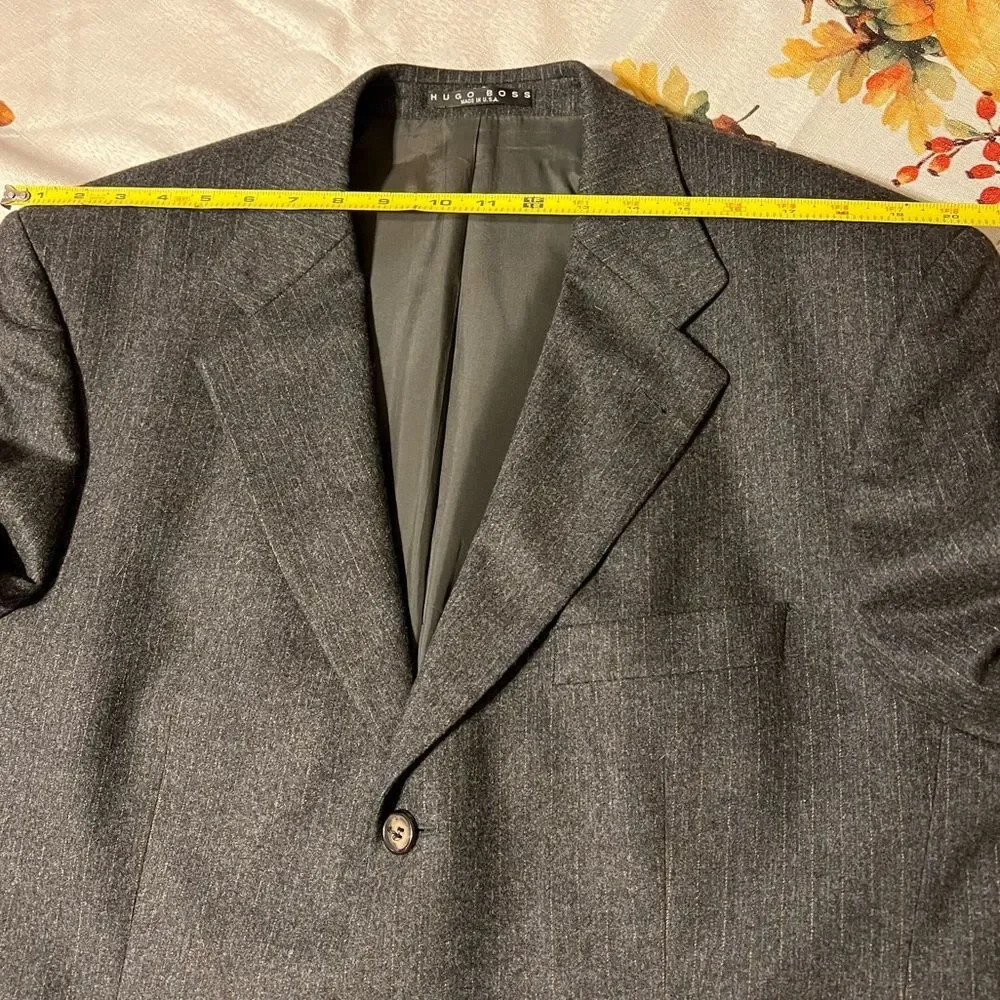 HUGO BOSS Cashmere Wool 3 Button Blazer Size 44T